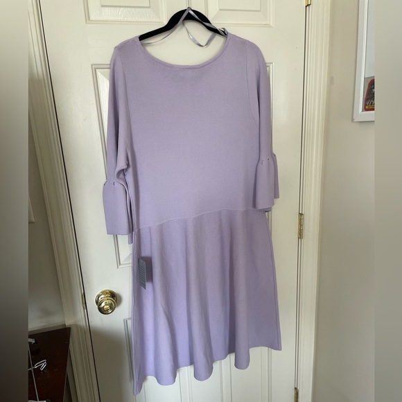 Eliza J Lavender Bell Sleeve Dress - Picture 7 of 7